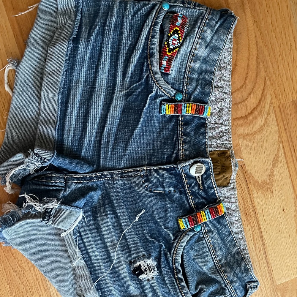 Jean shorts low waisted